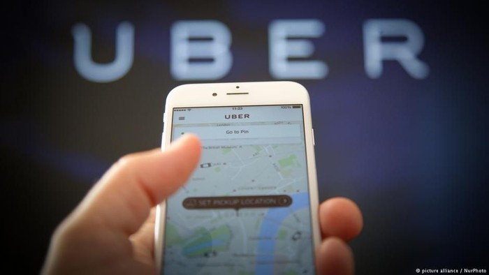Aplikasi Uber. Foto: DW (News) Aplikasi Uber. Foto: DW (News)