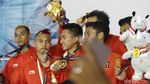 Panjat Tebing Estafet Putra Raih Emas