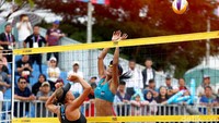Tim voli pantai putri Indonesia, Dhita Juliana/Putu Dini Jasita Utami berhasil meraih medali perunggu di pertandingan perebutan tempat ketiga di Asian Games 2018.