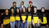 Dalam film tersebut, Ayu dan Raffi akan menjadi sepasang suami istri. Pool/Ismail/detikFoto.