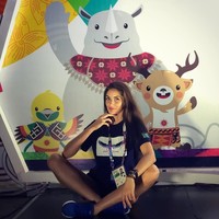Sejak tiba di Indonesia untuk mengikuti Asian Games 2018, Kristina kerap mengunggah sederet aktivitasnya. Foto ini salah satunya. Atlet kelahiran 3 Agustus 1992 ini berpose di Wisma Atlet Kemayoran. Foto: Instagram Kristina Karapetyan