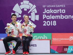 China Rebut Emas Ganda Putri dan Campuran Bulutangkis Asian Games 2018