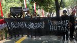 Demo Aktivis Walhi Tolak Pembakaran Hutan
