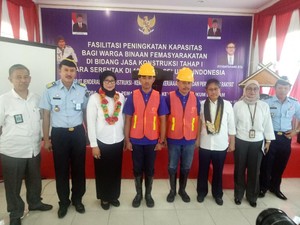 900 Napi Dilatih Jadi Tukang Bangunan Bersertifikat