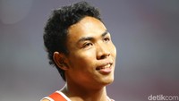 Zohri finis di urutan ketujuh dengan catatan waktu 10,20 detik.