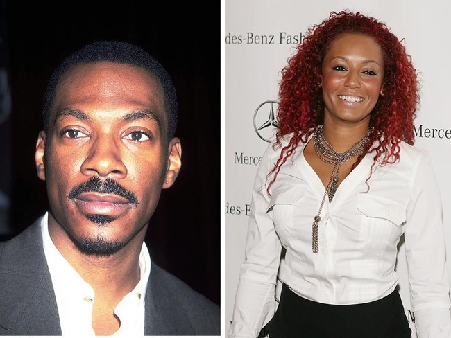 Di 2006, Mel B sempat berkencan dengan aktor Hollywood Eddie Murphy. Tanpa menikah, keduanya memiliki anak bernama Angel Irish Murphy Brown. Hubungan mereka kisruh setelah putus. Eddie tidak mengakui putrinya itu. Foto: Getty Images