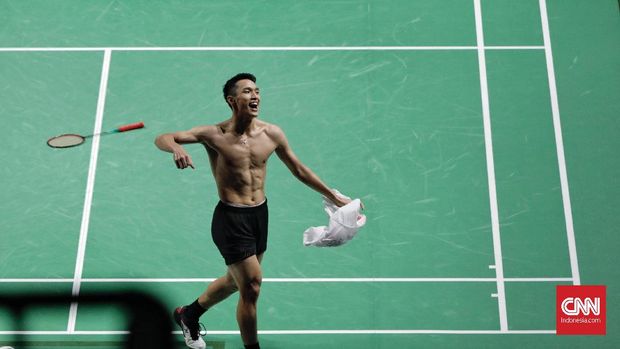 Jonatan Christie sejak awal percaya diri mengalahkan Chou Tien Chen.