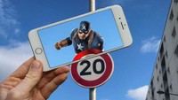 Wah, nggak nyangka perisai Captain America ternyata dari rambu lalu lintas. Dok. Instagram/francoisdourlen