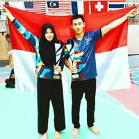 Ini bukan pertamakalinya Iqbal dan Sarah mengawinkan medali emas untuk Indonesia. Mereka bersama Tim Nasional Pencak Silat Indonesia juga berhasil memborong medali emas di kompetisi Open Belgium Pencak Silat yang diselenggarakan Pencak Silat Belgium, pada awal Mei 2018. Foto: Instagram