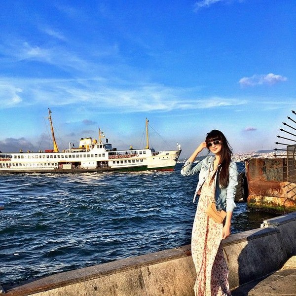 Sabina dan cantiknya Istanbul. (Instagram/@altynbekova_20)