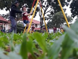 Aksi Superhero Mainan Saat Bersantai di Rumah