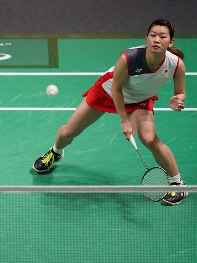 Nuansa merah-putih juga menjadi tema warna jersey tim Jepang. Khusus untuk putri, celananya dibuat seperti model rok. Mirip Indonesia, bendera Negeri Matahari Terbit itu juga terdiri dari merah dan putih. (Foto: Getty Images)