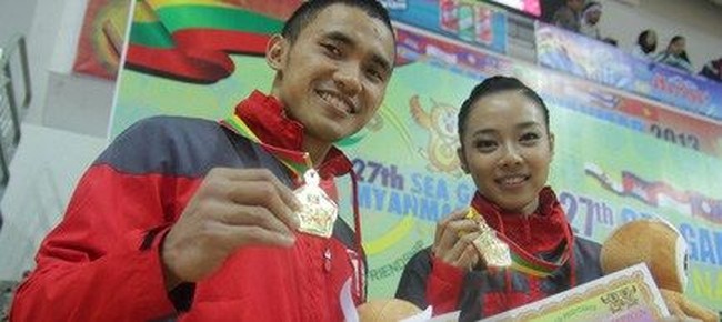 Hulaefi pun berhasil mendapatkan medali perunggu dari nomor gunshu putra di ajang Asian Games 2018. Baik Hulaefi dan Lindswell merupakan satu rekan di pemusatan latihan nasional wushu. Foto: Istimewa