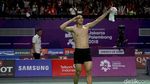 Aksi Telanjang Dada Jonatan Christie Usai Dapat Emas Asian Games