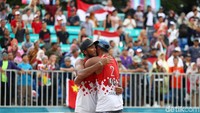 Medali perunggu pun dikantongi pasangan Indonesia.