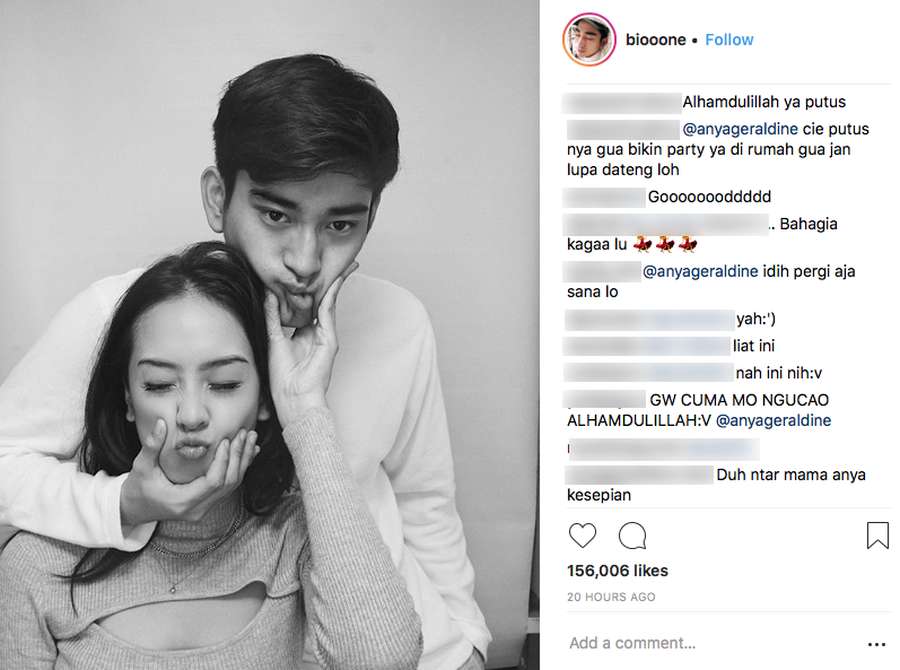Anya Geraldine dan Bio One Putus, Kok Netizen Bahagia ...