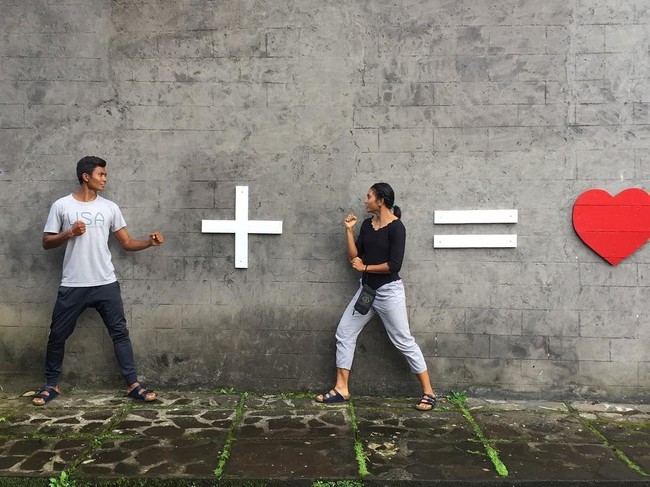 Maria Natalia Londa merupakan atlet lompat jauh yang menjalin hubungan asmara dengan atlet atletik Made Sukariata. Foto: Instagram