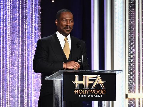 BEVERLY HILLS, CA - NOVEMBER 06:  Actor Eddie Murphy, recipient of the ?Hollywood Career Achievement Award?, speaks onstage during the 20th Annual Hollywood Film Awards on November 6, 2016 in Beverly Hills, California.  (Photo by Alberto E. Rodriguez/Getty Images)
