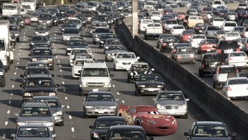 Kemacetan di kota. Foto: disneyunhappilyeverafter.tumblr.com