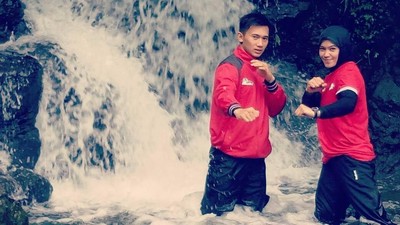 Intip Kemesraan Suami-Istri Atlet Silat, Peraih Medali Emas di Asian Games