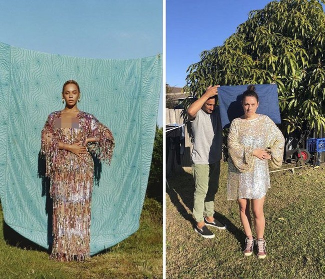 Kadang Celeste meminta bantuan pasangan atau teman untuk mendukung pose selebritinya. Foto: Instagram