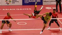 Dibungkam Malaysia, Indonesia Harus Puas Raih Perak Sepak Takraw