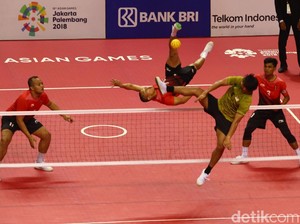 Dibungkam Malaysia, Indonesia Harus Puas Raih Perak Sepak Takraw