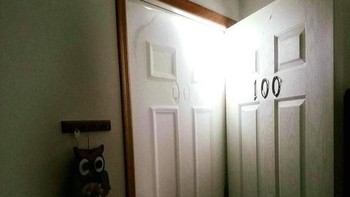 Badai salju semalaman membuat ketika pintu dibuka langsung penuh salju. Foto: boredpanda