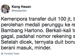 Guyonan Usil Netizen Ketika Bambang Hartono Raih Perunggu