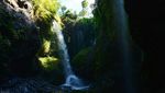 Foto: Basah-basahan di Curug Tilu Leuwi Opat Bandung