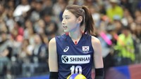 Kim Yeon-koung, pemain voli putri Korea Selatan ini terlihat tangguh sekali. Foto: Instagram/kimyk10