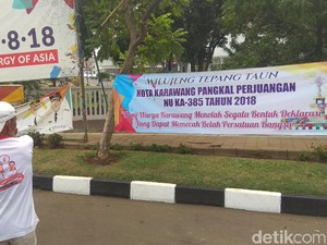 Spanduk Tolak Deklarasi Jelang Pilpres 2019 Muncul di Karawang