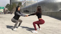 Olahraga bareng teman di Seoul, Korea Selatan (jenselter/Instagram)