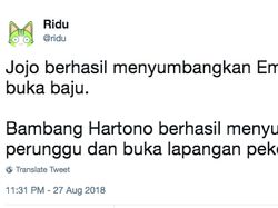 Guyonan Usil Netizen Ketika Bambang Hartono Raih Perunggu