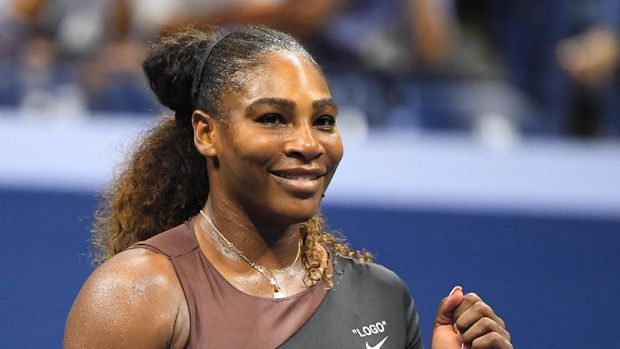 Serena Williams tampil impresif di laga lawan Anastasija Sevastova.