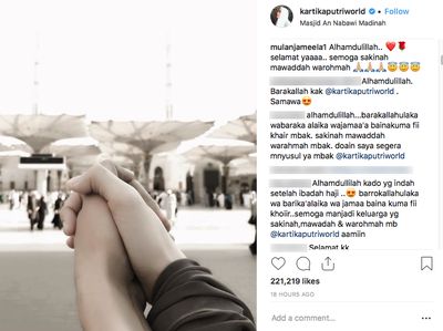 Komen di Instagram Kartika Putri, Mulan Jameela Dibully