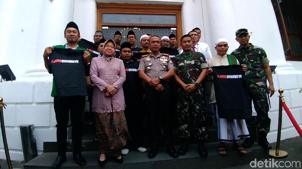 Mediasi GP Ansor dan FPI di Polrestabes Surabaya/