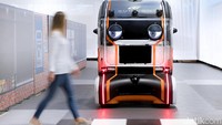 Mata pod otonom itu dikembangkan oleh insinyur Jaguar Land Rover divisi mobilitas masa depan. Mobil akan mencari pejalan kaki, kemudian menoleh ke arah pejalan kaki, memberi sinyal kalau mobil sudah mengidentifikasi keberadaan pejalan kaki. Foto: Jaguar Land Rover