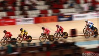 Balapan digelar di Velodrome Rawamangun, Jakarta, Rabu (29/8/2018).