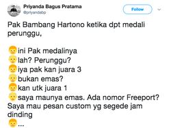 Guyonan Usil Netizen Ketika Bambang Hartono Raih Perunggu