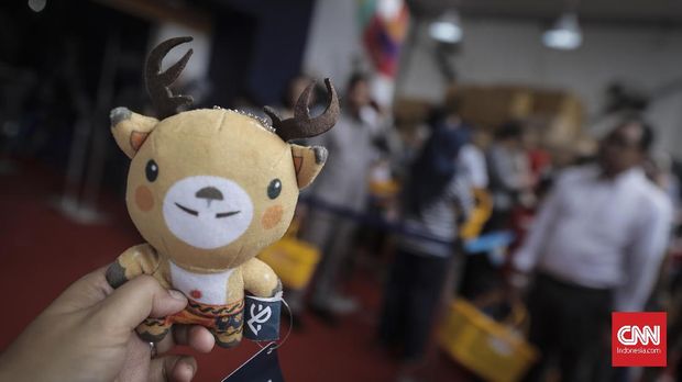 Minimnya toko penjual cinderamata Asian Games 2018 sempat dikeluhkan atlet.