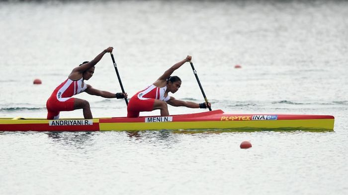 Riska Andriyani dan Nur Meni menambah medali Indonesia di Asian Games 2018 hari ini (Foto: Wahyu Putro/ANTARA FOTO) Riska Andriyani dan Nur Meni menambah medali Indonesia di Asian Games 2018 hari ini (Foto: Wahyu Putro/ANTARA FOTO)