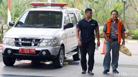 Manahan Panggabean mendatangi gedung KPK, Jakarta, Kamis (30/8/2018).
