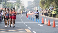 Sejumlah atlet tampil dalam pertandingan cabang atletik di nomor jalan cepat 50 km putra pada Asian Games 2018. Istimewa/Antara Foto/INASGOC/M Agung Rajasa.
