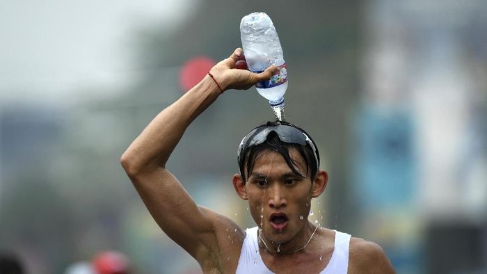 Hendro berhasil menjuarai nomor jalan cepat 20 km di SEA Games 2019. Foto: Dwi Oblo/ANTARA FOTO/INASGOC Hendro berhasil menjuarai nomor jalan cepat 20 km di SEA Games 2019. Foto: Dwi Oblo/ANTARA FOTO/INASGOC