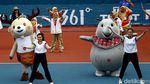 Saat Maskot Asian Games 2018 Ikut Menari Bersama