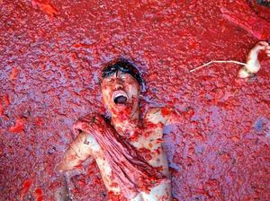 160 Ton Tomat Meriahkan Festival Tomatina 2018 di Spanyol