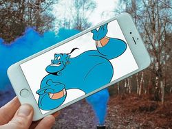 Kreatif! Gambar di iPhone Disatukan dengan Dunia Nyata