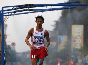 Jalan Cepat 50 Km Asian Games: Hendro Finis Kelima, Kram Hebat di Garis Akhir