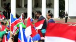 Sambutan Meriah untuk Presiden Namibia di Istana Bogor